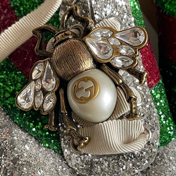 Gucci Falacer Glitter Trainers - Picture 6 of 6